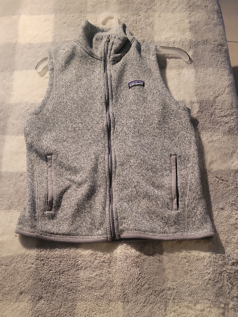 Patagonia Women M Gray Vest Full Zip